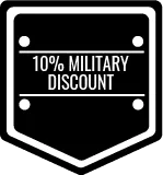 10% discount for Military
