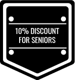 10% discount for seniors